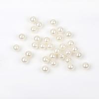 Plastic Beads, Round, DIY & different size for choice, white, Sold By PC