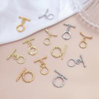 Brass Toggle Clasp, plated, DIY & different styles for choice, more colors for choice, Sold By PC