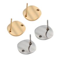 Stainless Steel Earring Stud Component 304 Stainless Steel plated DIY Sold By Pair