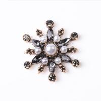 Hair Accessories DIY Findings Zinc Alloy with Plastic Pearl with rhinestone nickel lead & cadmium free Sold By PC