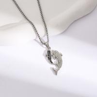 Tibetan Style Jewelry Necklace, fashion jewelry & with rhinestone, nickel, lead & cadmium free, Chain length:60cm, Sold By PC
