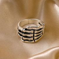 Zinklegering ringen, Zinc Alloy, silver plated, mode sieraden & uniseks, nikkel, lood en cadmium vrij, Inner diameter 1.9cm, Verkocht door PC