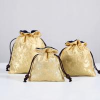 Schmuckbeutel Taschen, Baumwolle, Vintage & verschiedene Größen vorhanden, gelb, verkauft von PC
