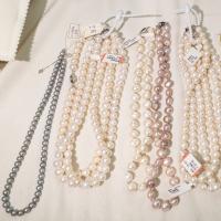 Udsøgt perle smykkesamling, Ferskvandsperle, med 925 Sterling Sølv, Tilpasset & for kvinde, blandede farver, Solgt Per 43 cm Strand