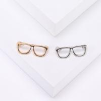 Zinc Alloy Brooches Glasses plated fashion jewelry & for woman nickel lead & cadmium free Sold By PC