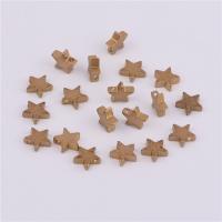 Brass Jewelry Pendants Star DIY original color nickel lead & cadmium free Approx Sold By Bag