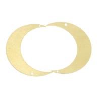Connettore di gioielli in ottone, Luna, DIY & 1/1 anello del connettore, colore originale, assenza di nichel,piombo&cadmio, 46.10x32x0.80mm, Appross. 100PC/borsa, Venduto da borsa