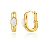 Brass Leverback Earring, plated, fashion jewelry & different materials for choice & for woman, more colors for choice, nickel, lead & cadmium free, 15x6x18mm, Sold By Pair