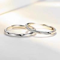 Ehepaar Fingerringe, 925er Sterling Silber, Modeschmuck & unisex, frei von Nickel, Blei & Kadmium, Größe:7, verkauft von PC