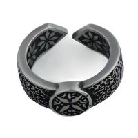 خاتم إصبع الفولاذ المقاوم للصدأ, 304 الفولاذ المقاوم للصدأ, مجوهرات الموضة & للجنسين & حجم مختلفة للاختيار, ring thickness 9mm, تباع بواسطة PC