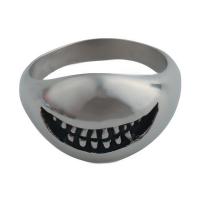 Anello in acciaio inox, 304 acciaio inox, gioielli di moda & unisex & formato differente per scelta, ring thickness 14.5mm, Venduto da PC