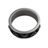 Stainless Steel Finger Ring 304 Stainless Steel fashion jewelry & Unisex ring thickness 7.5mm Sold By PC