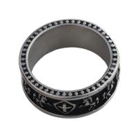 Ring Finger ze stali nierdzewnej, Stal nierdzewna 304, biżuteria moda & dla obu płci & różnej wielkości do wyboru, ring thickness 8mm, sprzedane przez PC