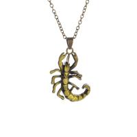 Tibetan Style Jewelry Necklace, with 5cm extender chain, Scorpion, antique brass color plated, fashion jewelry & for man, nickel, lead & cadmium free, 25x38mm, Length:50 cm, Sold By PC