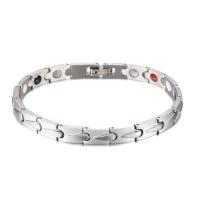Bijoux bracelet en acier inoxydable, Acier inoxydable 304, bijoux de mode & unisexe, plus de couleurs à choisir, 7mm, Longueur:205 mm, Vendu par PC