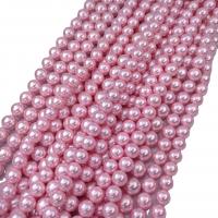 South Sea Shell perle, Shell Pearl, Krug, možete DIY & različite veličine za izbor, roze, Prodano Per Približno 38 cm Strand