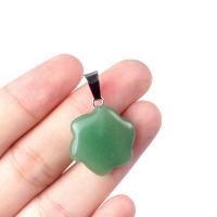 Gemstone Pendants Jewelry with Iron Flower DIY Sold By KG