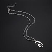Stainless Steel Jewelry Necklace 304 Stainless Steel with 5cm extender chain plated fashion jewelry & Unisex & hollow silver color nickel lead & cadmium free Length Approx 45 cm Sold By PC