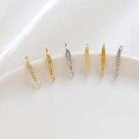 Brass Hook Earwire, plated, DIY & different styles for choice & micro pave cubic zirconia, more colors for choice, Sold By PC