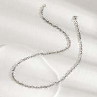 Edelstahl Schmuck Halskette, 304 Edelstahl, DIY & verschiedene Größen vorhanden, frei von Nickel, Blei & Kadmium, verkauft von PC