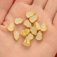Brass Spacer Beads, with Jasper Stone, DIY, more colors for choice, nickel, lead & cadmium free, Sold By PC