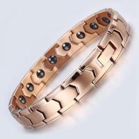 Titanium Steel Bracelet & Bangle, fashion jewelry, more colors for choice, nickel, lead & cadmium free, 21.5cm,1.1cm, Sold By PC