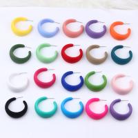 Acrylic Jewelry Earring Letter C fashion jewelry & for woman Sold By Pair