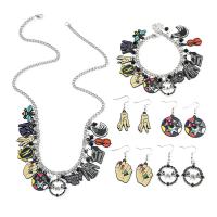 Tibetan Style Jewelry Set, plated, different styles for choice & for woman & enamel, Sold By PC