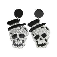 Acryl Drop Earring, Halloween Jewelry Gift & verschillende stijlen voor de keuze & voor vrouw, earring length 24-61mm, Verkocht door pair