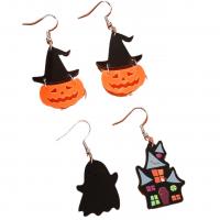 Acryl Oorbel Set, Halloween Jewelry Gift & verschillende stijlen voor de keuze & voor vrouw, Verkocht door Stel