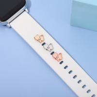Zinc Alloy Watch Band Finding Dog for apple watch & Unisex & with rhinestone nickel lead & cadmium free Sold By PC