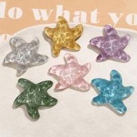 Mobile Phone DIY Decoration, Resin, Starfish, polished, more colors for choice, 30x33mm, Sold By PC