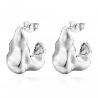 Edelstahl Ohrringe, 304 Edelstahl, Modeschmuck & für Frau, keine, 17.50x19.50mm, verkauft von Paar