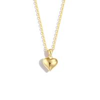 925 Sterling Silver Necklaces, with 1.18inch extender chain, Heart, fashion jewelry & for woman, nickel, lead & cadmium free, Length:Approx 15.74 Inch, Sold By PC
