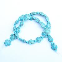 Turquoise Beads, DIY, green, 14x18mm, Sold By Strand