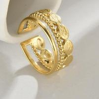 Prst prsten od inoxa, 304 nehrđajućeg čelika, pozlaćen, modni nakit & za žene, zlato, nikal, olovo i kadmij besplatno, Internal Diameter:17mm, Prodano By par