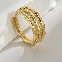 Prst prsten od inoxa, 304 nehrđajućeg čelika, pozlaćen, modni nakit & za žene, zlato, nikal, olovo i kadmij besplatno, Internal Diameter:17mm, Prodano By PC