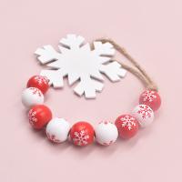 Christmas Decoration, Hemu Beads, with Linen, multifunctional, Hanging size:32cm,80mm, Sold By PC