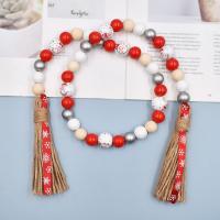 Christmas Decoration, Hemu Beads, with Linen, Christmas Design & multifunctional, Sold By PC