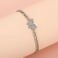 Zinc Alloy Anklet fashion jewelry & for woman & with rhinestone nickel lead & cadmium free Sold By PC
