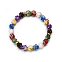 Ágata jóias pulseira, ágata, with acrilico, joias de moda, comprimento Aprox 17.4 cm, vendido por PC