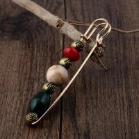 Zinc Alloy Brooches with Resin Safety Pin & for woman nickel lead & cadmium free Sold By PC
