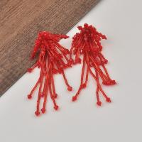 Fashion Fringe Earrings Crystal handmade fashion jewelry & for woman Sold By Pair