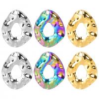 304 Stainless Steel Pendant, Vacuum Ion Plating, DIY & hollow, more colors for choice, 25x31mm, Sold By PC