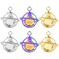 Stainless Steel Pendant Setting, 304 Stainless Steel, Vacuum Ion Plating, DIY & hollow, more colors for choice, 15x16mm, Sold By PC