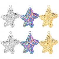 Stainless Steel Pendants, 304 Stainless Steel, Star, Vacuum Ion Plating, DIY, more colors for choice, 20x26mm, Sold By PC