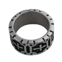 Anello in acciaio inox, 304 acciaio inox, gioielli di moda & unisex & formato differente per scelta, ring thickness 11.5mm, Venduto da PC