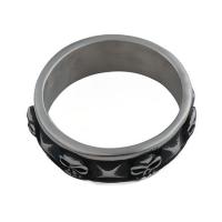 Stainless Steel Finger Ring 304 Stainless Steel fashion jewelry & Unisex ring thickness 7.5mm Sold By PC