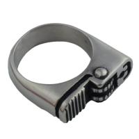 Anello in acciaio inox, 304 acciaio inox, gioielli di moda & unisex & formato differente per scelta, ring thickness 9.5mm, Venduto da PC
