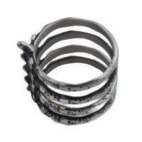 Anello in acciaio inox, 304 acciaio inox, gioielli di moda & unisex & formato differente per scelta, ring thickness 23.5mm, Venduto da PC